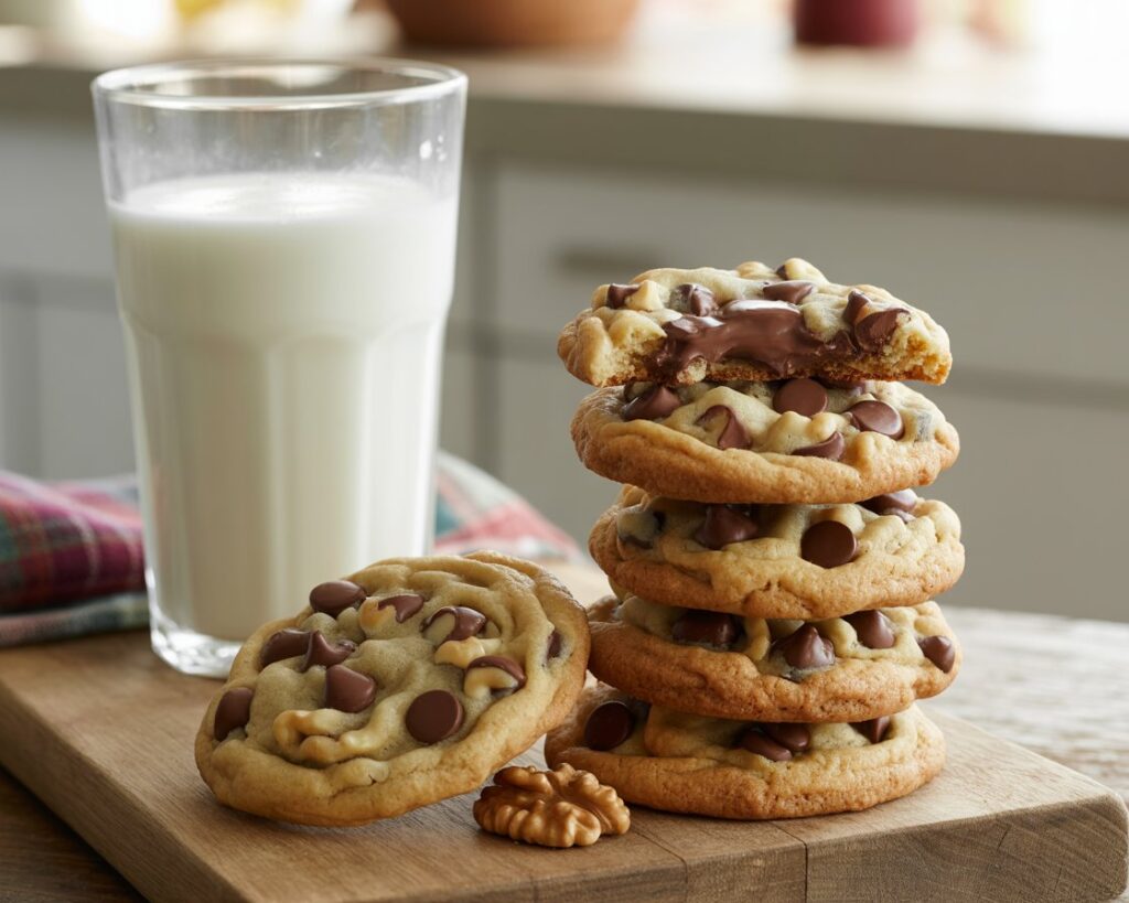 Soft and chewy chocolate chip cookies inspired by Mama Kelce’s recipe