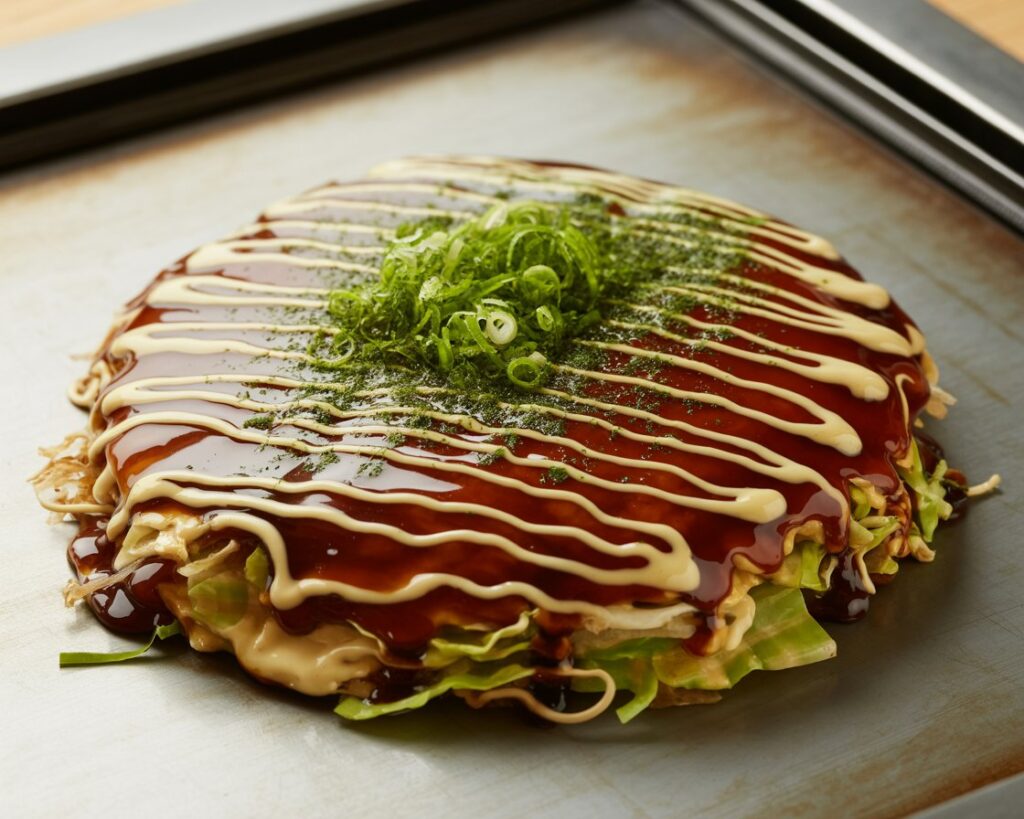 Easy Okonomiyaki Recipe with Cabbage and Tasty Toppings