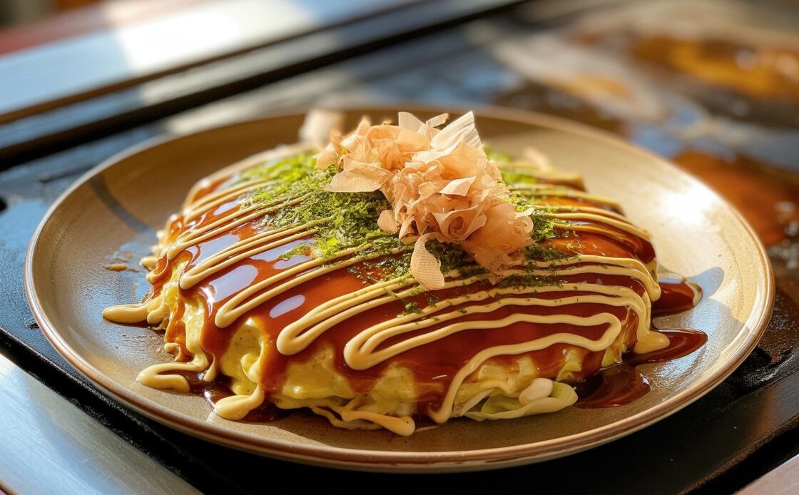 Classic Okonomiyaki Recipe – Japanese Cabbage Pancake with Custom Toppings