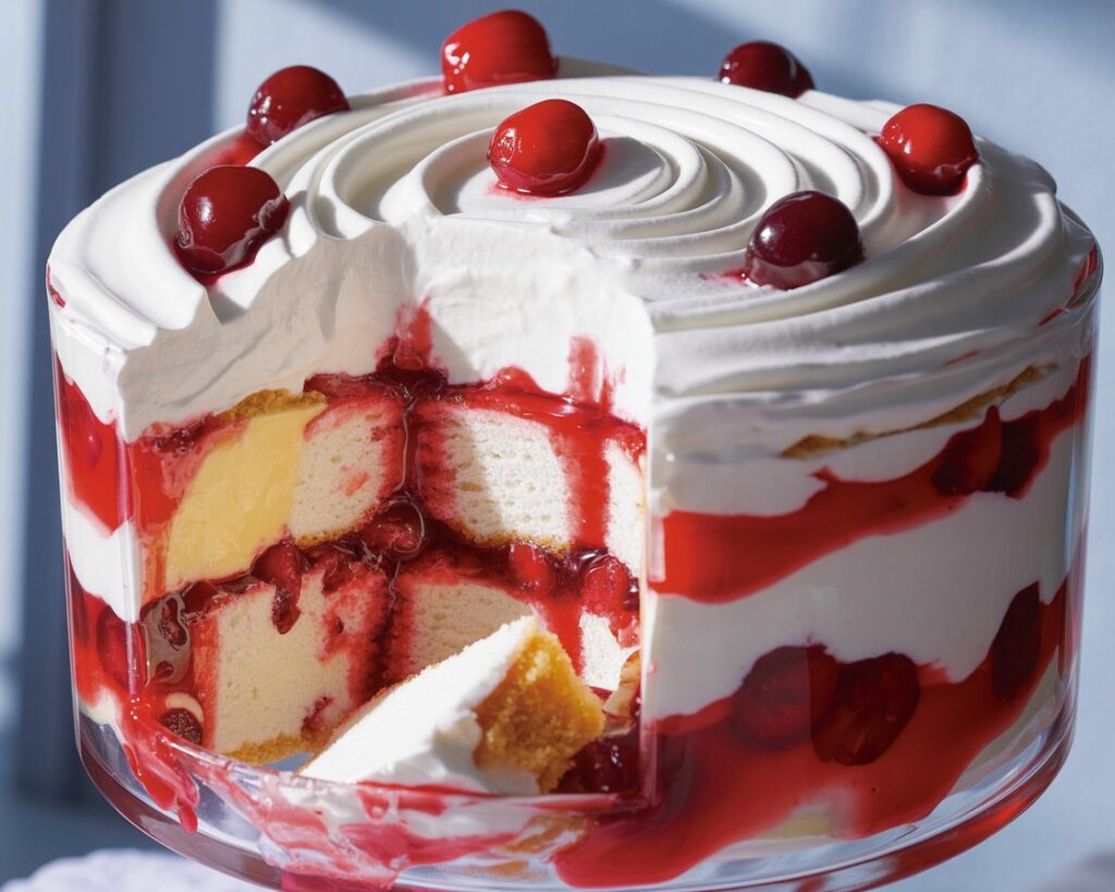 Delicious Heaven on Earth Cake with a Cherry Twist