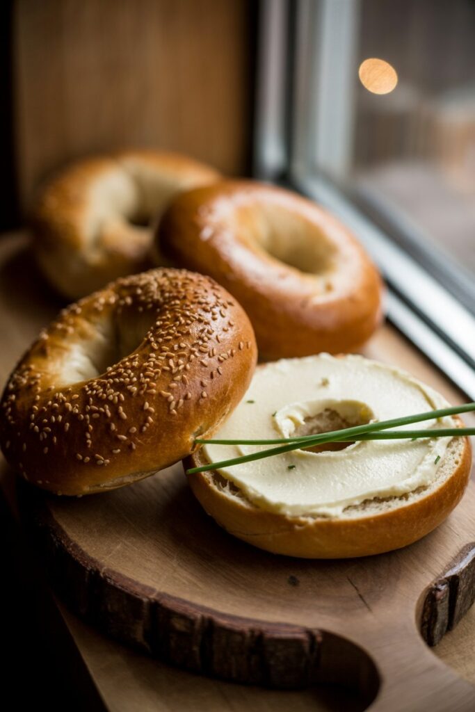 Bowl of everything bagel seasoned nuts with sesame seeds and spices.