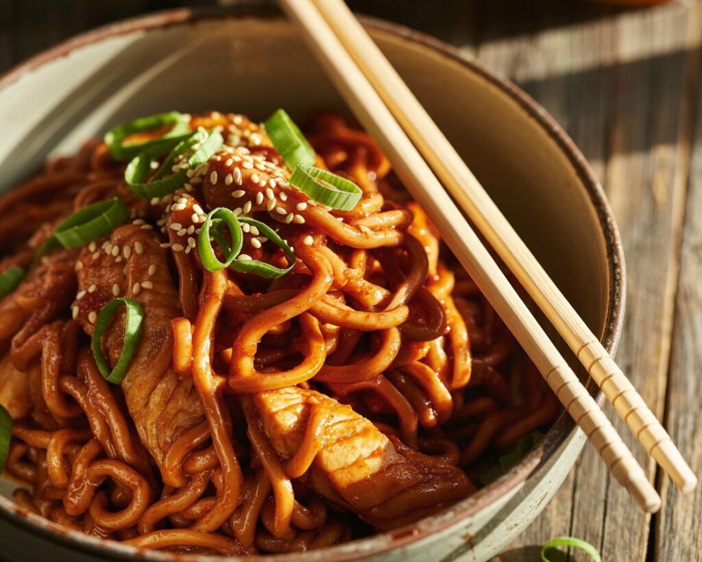 20-Minute Gochujang Chicken Noodles: Quick & Spicy Dinner
