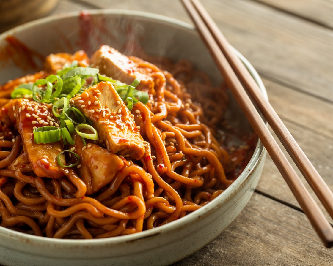 Saucy Gochujang Chicken Noodles You Can Make Fast