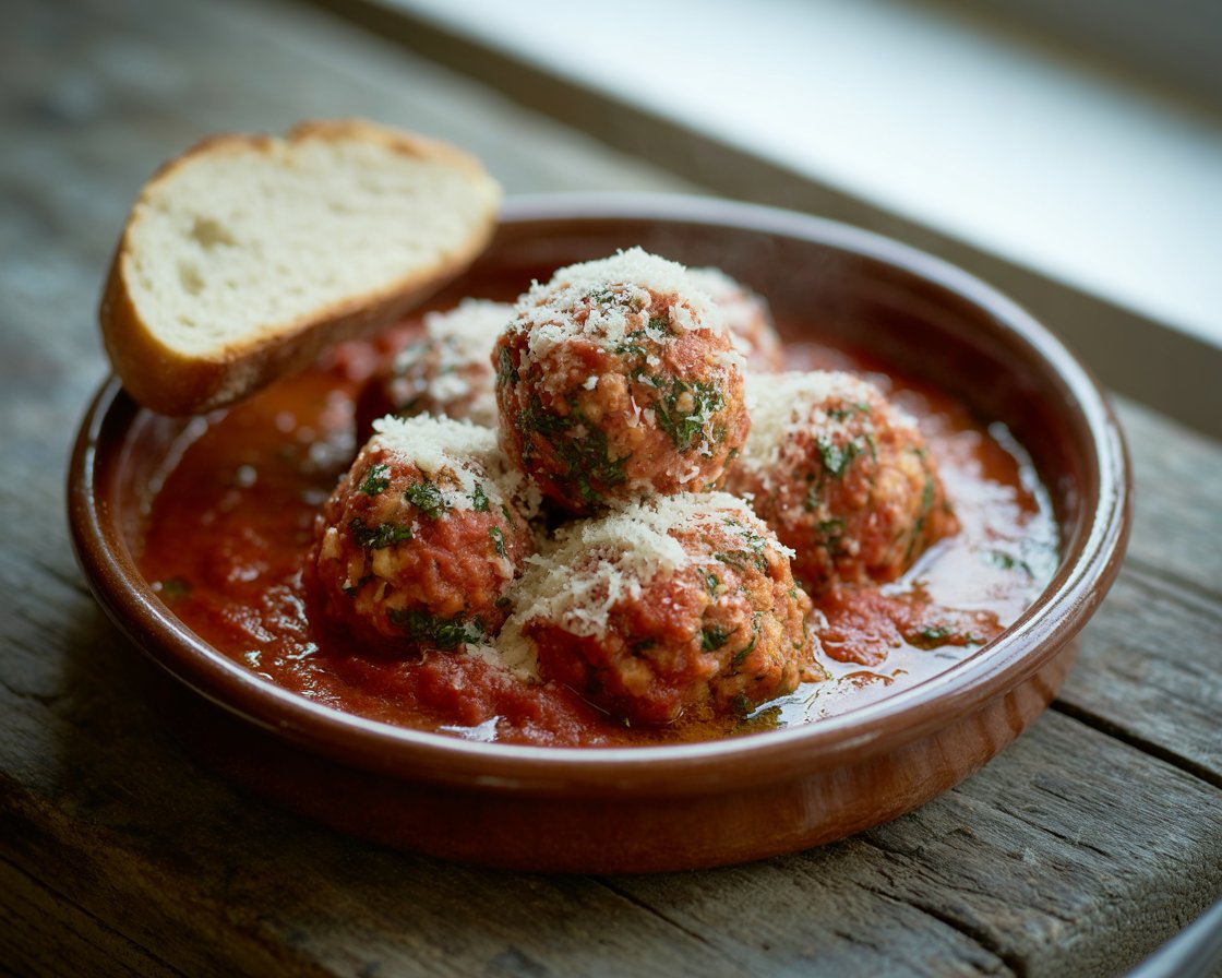 Step-by-step process showing garlic butter being spread on bread slices.